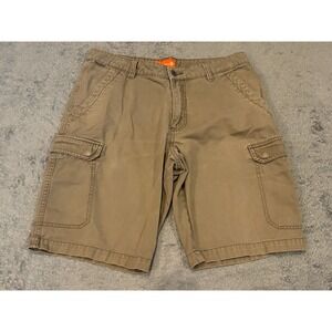 Merrell Cargo Shorts Mens 32 Khaki Beige Pockets Stretch Cotton Hike Camp